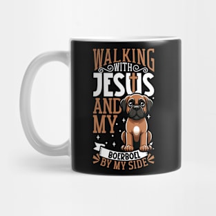 Jesus and dog - Boerboel Mug